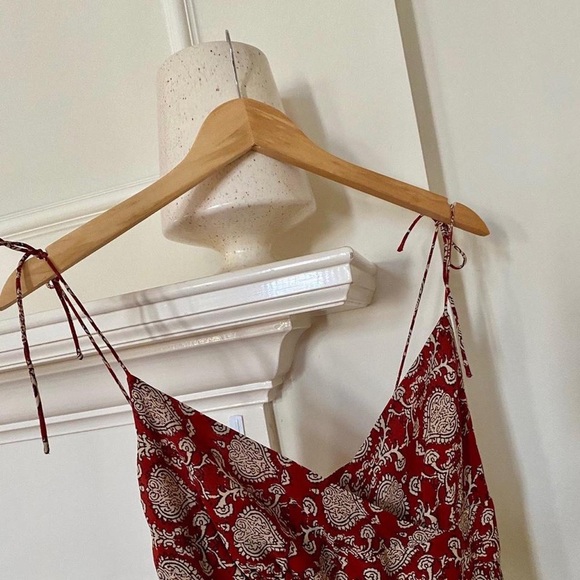 Gorgeous vintage 100% silk tie strap empire waist slip dress - Picture 4 of 4